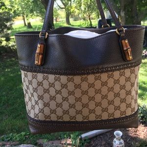 Authentic Gucci bamboo bag